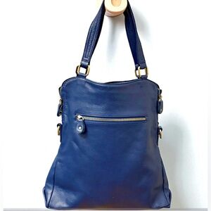 Blue Leather Bag